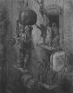 Business House i byen af Gustave after Dore